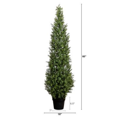 5' UV Resistant Artificial Boxwood Topiary Tree (Indoor/Outdoor)