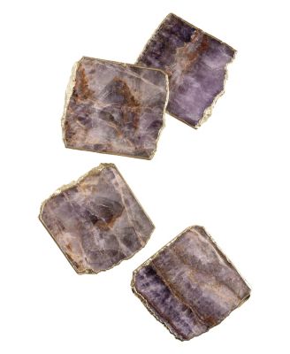 GAURI KOHLI - Dazzle Amethyst Coasters, Set of 4