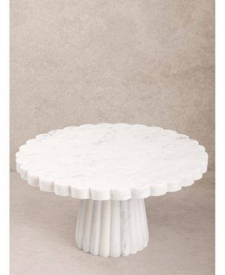 Bobby White Marble Cake Stand