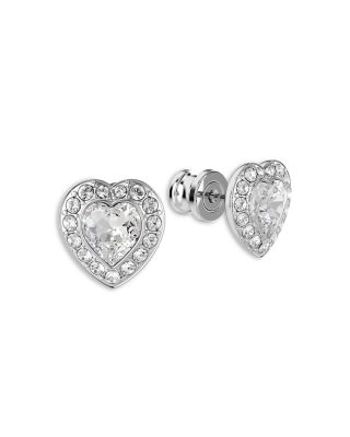 Ariana Grande Crystal Heart Halo Stud Earrings