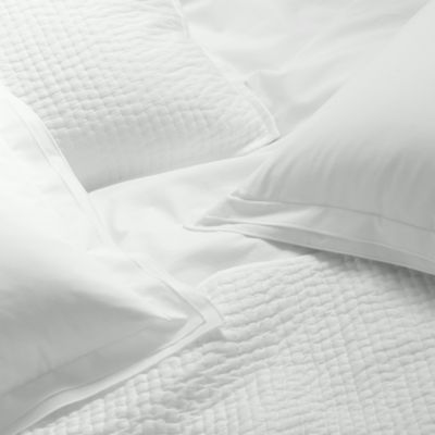 Tipped Double Flange Percale Bedding Collection - Exclusive