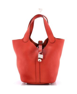 Pre-Owned HERMES Pm Picotin Lock Bag Clemence