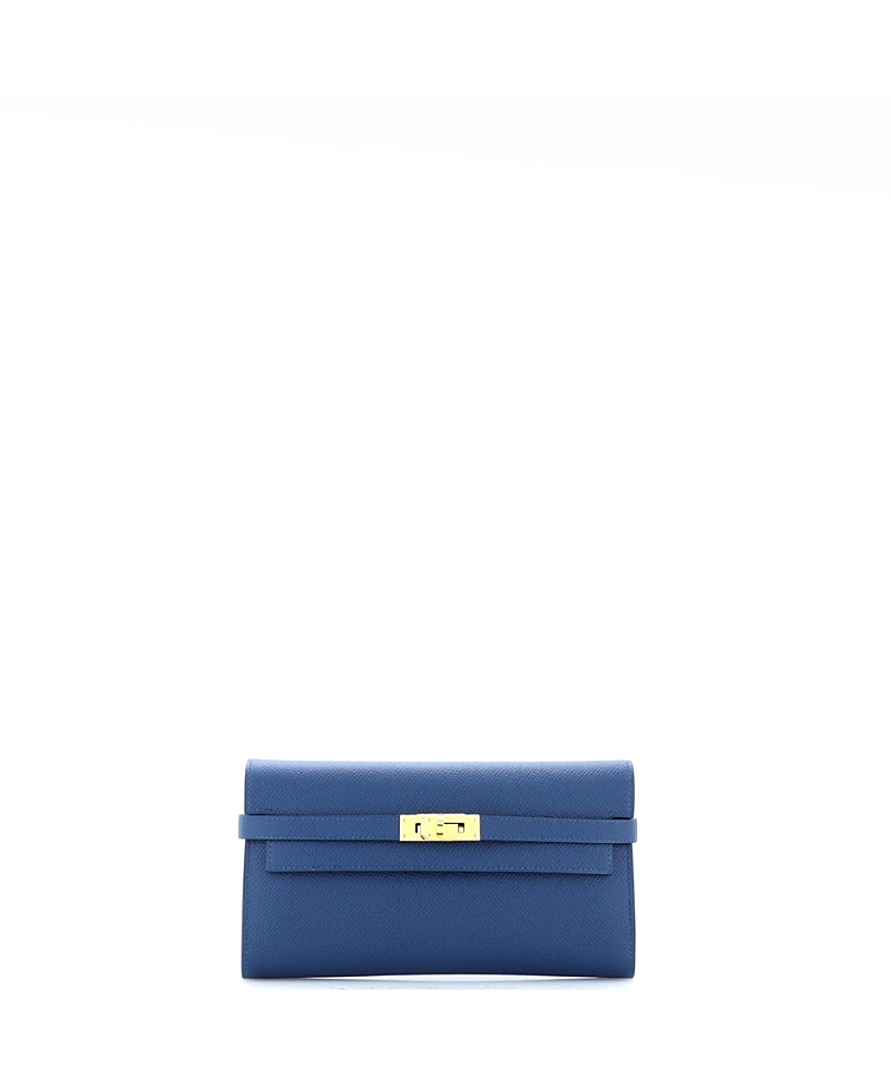 Pre-Owned HERMES Long Kelly Wallet Verso Epsom