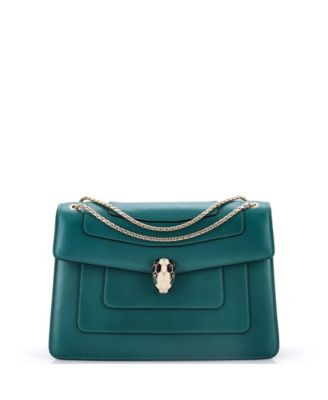 Pre-Owned Bvlgari Medium Serpenti Forever Shoulder Bag Leather