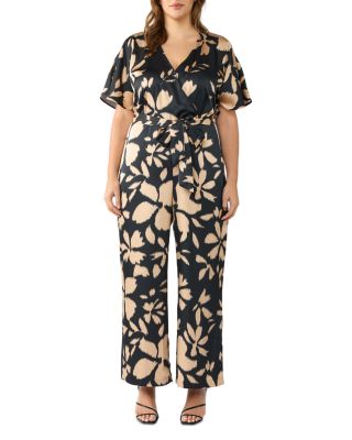 Estelle Plus - Noosa Satin Jumpsuit