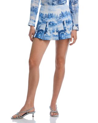 Carter Stitch Pleated Mini Skirt