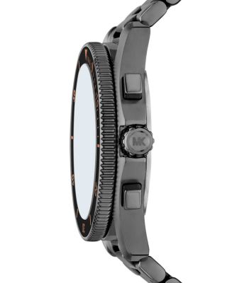 Maritime Chronograph Gunmetal Stainless Steel Watch, 45mm