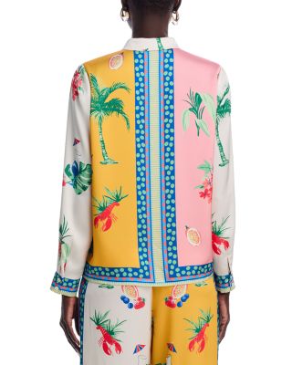 Printed Long Sleeve Blouse - Exclusive