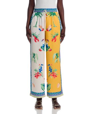 Printed Wide Leg Pants - Exclusive