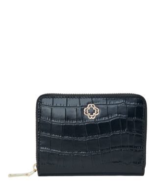 Maje - Croc Embossed Leather Wallet