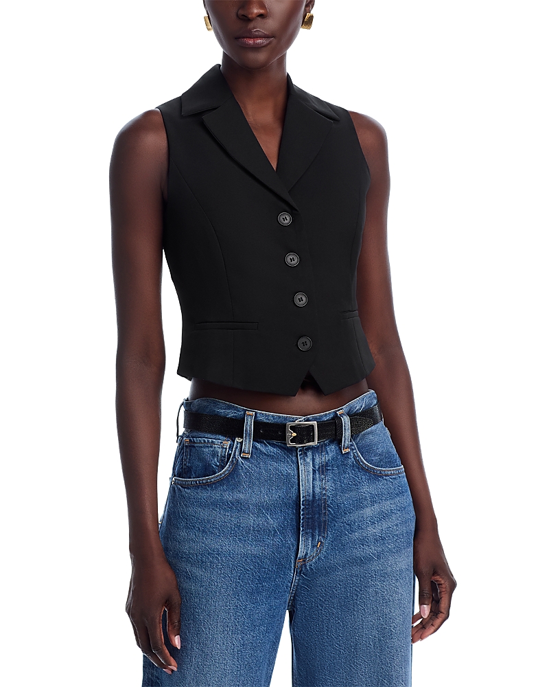 AQUA COLLAR VEST TOP - EXCLUSIVE