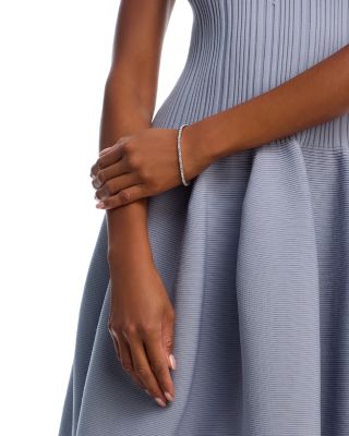 Certified Lab Grown Diamond Tennis Bracelet in 18K White Gold, 5.0 tcw