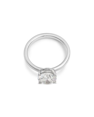Certified Lab Grown Round Diamond Ring 18K White Gold, 2.0 tcw