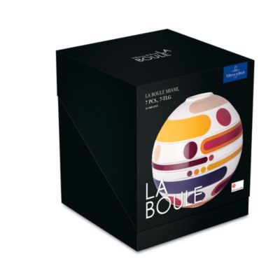 La Boule Porcelain 7 Piece Dinnerware Set, Service for 2