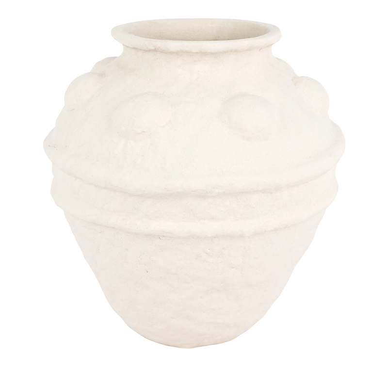 Vietri Casa Ivory Tall Planter In Neutral