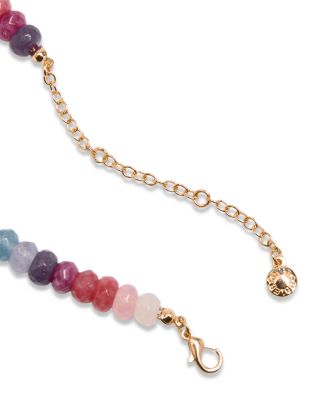 Semi Precious Beaded Necklace, 17"-21"
