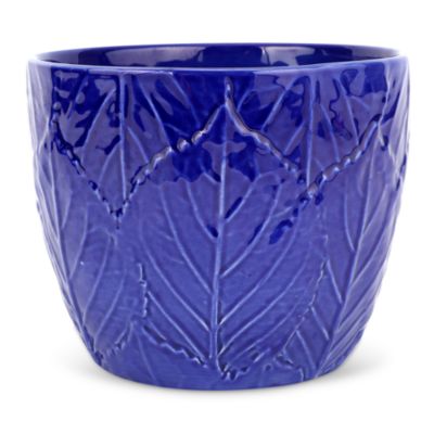 Viva Garden Embossed Leaves Cachepot