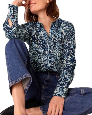 Leopard Swirl Print Shirt