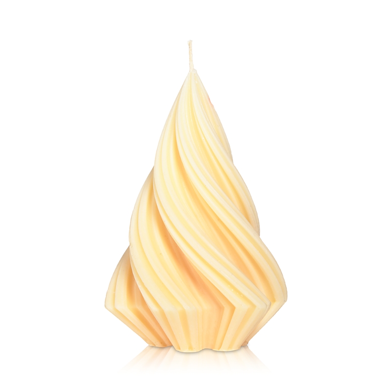 Éluwa Studio Moname Swirl Candle, 8 Oz. In Ivory