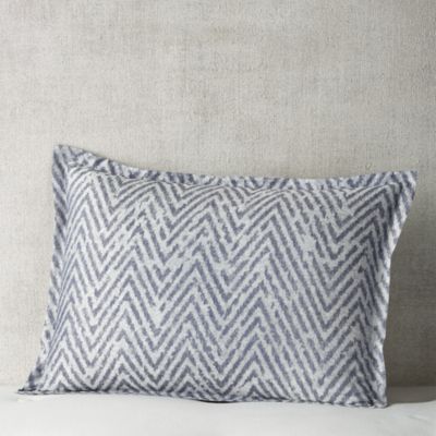 Hudson Park Collection - Distressed Chevron Sham Set, Standard - Exclusive