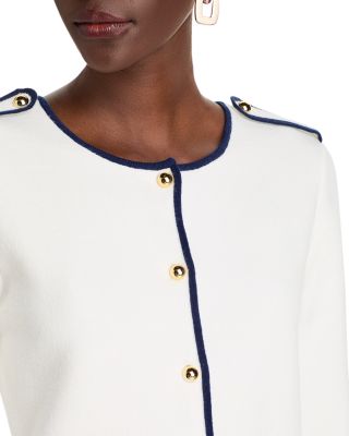 Long Sleeve Crewneck Button Down Cardigan