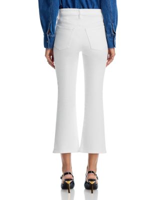 The Reboot High Rise Ankle Bootcut Jeans in White