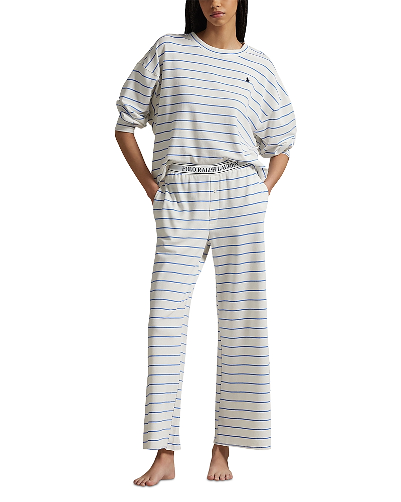 Shop Polo Ralph Lauren Sweatshirt & Wide Leg Pants Set