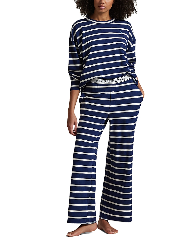 Shop Polo Ralph Lauren Sweatshirt & Wide Leg Pants Set