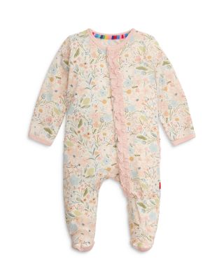 MAGNETIC ME - Girls' Charlotte Printed Ruffled Footie One Piece - Baby