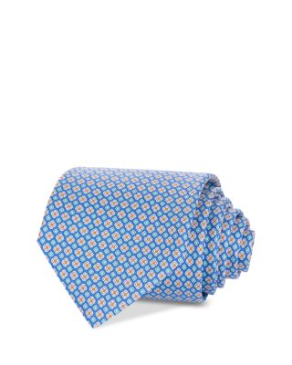 FERRAGAMO - Silk Classic Floral Grid Tie