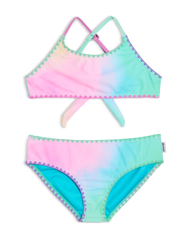 Shop Limeapple Girls' Gradient Two Piece Swimsuit - Big Kid In Multi