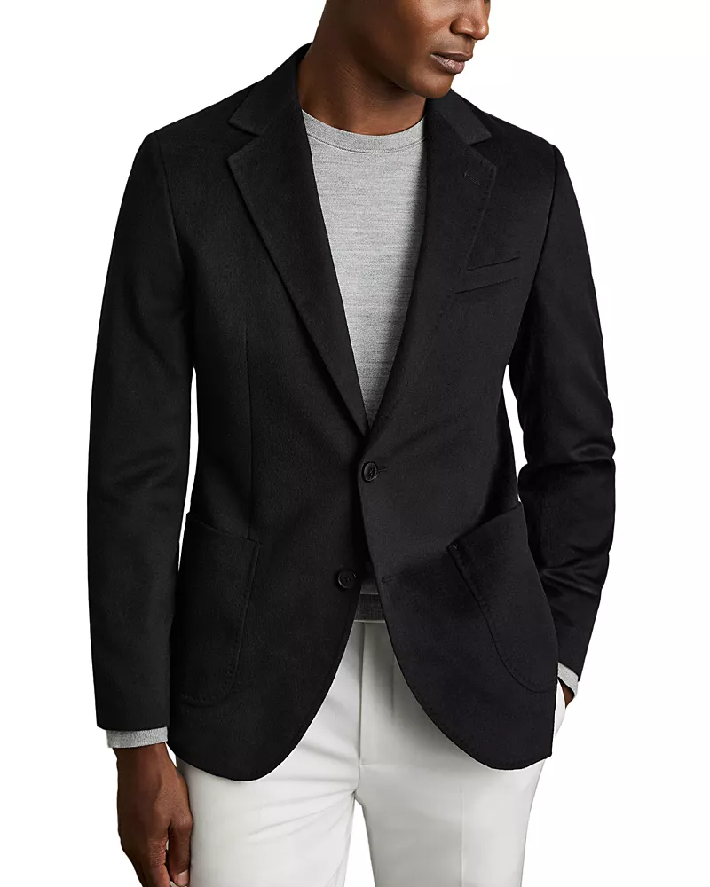 Reiss Patch Single Breasted Two Button Gilet Insert Blazer