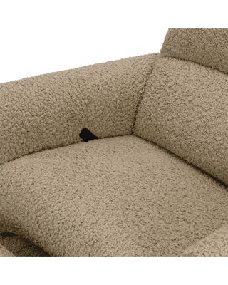 Rainbow Recliner and Swivel Glider in Teddy Loop