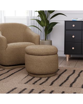 Enoki Boucl&eacute; Storage Ottoman