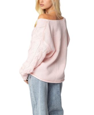 Inga Oversized Cable Knit Sweater