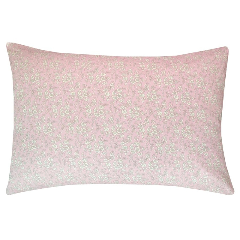 Coco & Wolf Liberty Fabric Capel Print Pillowcase, Standard In Capel Pink