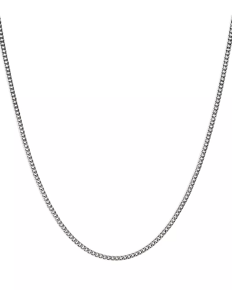 John Hardy Sterling Silver Chain Curb Link Necklace, 22