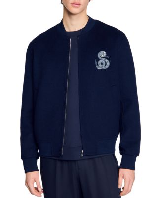 Sandro - Double Faced Snake Detail Jacket