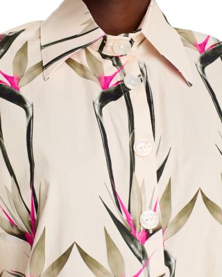 Birds of Paradise Shirt Dress