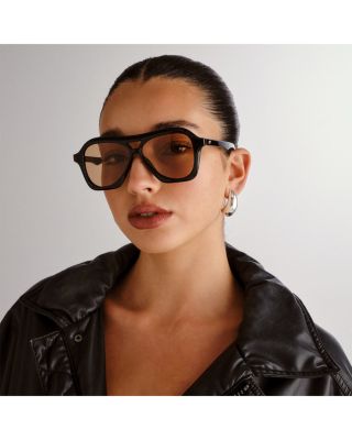 Drizzle Geometric Sunglasses, 56mm