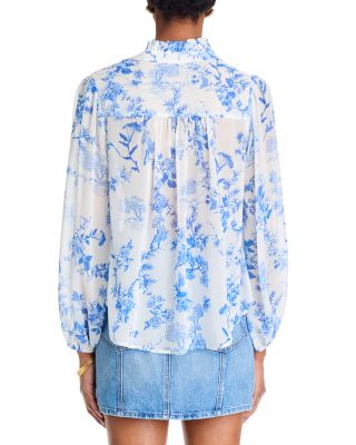 Toile Ruffle Blouse - Exclusive
