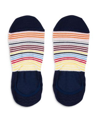 Stripe No Show Socks, Pack of 3