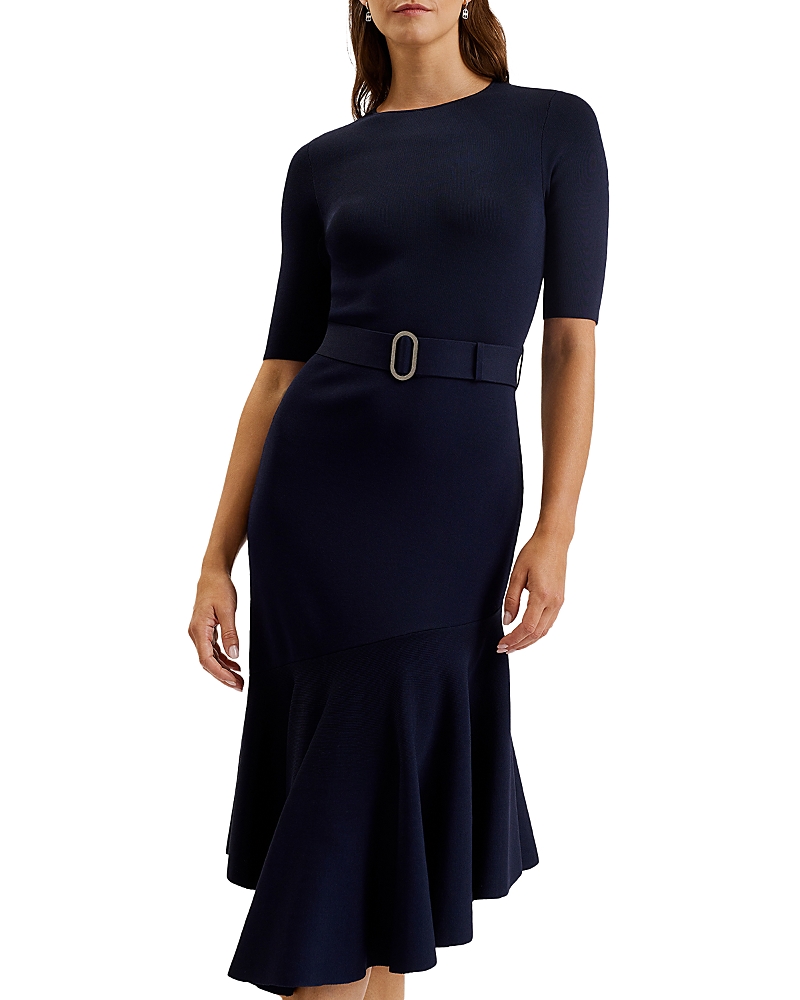 Ted Baker Samalee Knit Midi Dress In Black