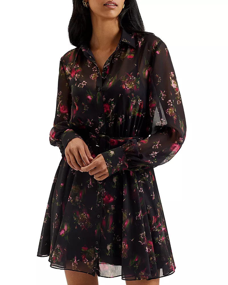 Ted Baker Ebene Printed Button Down Dress