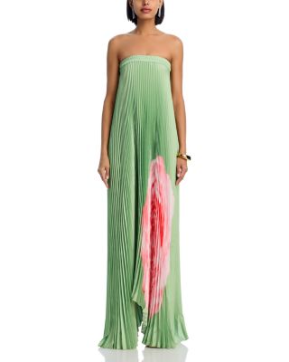 Bisous Pleated Gown