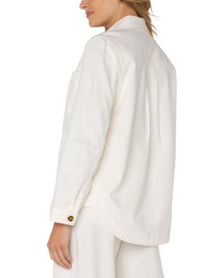 Button Front Shirt Jacket