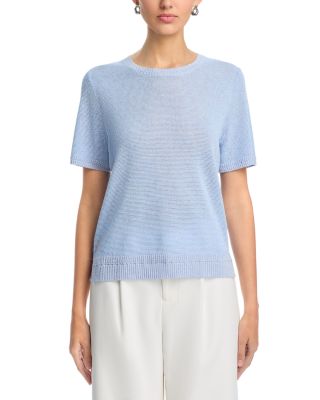 Noa Micro Sequins Short Sleeve Sweater 