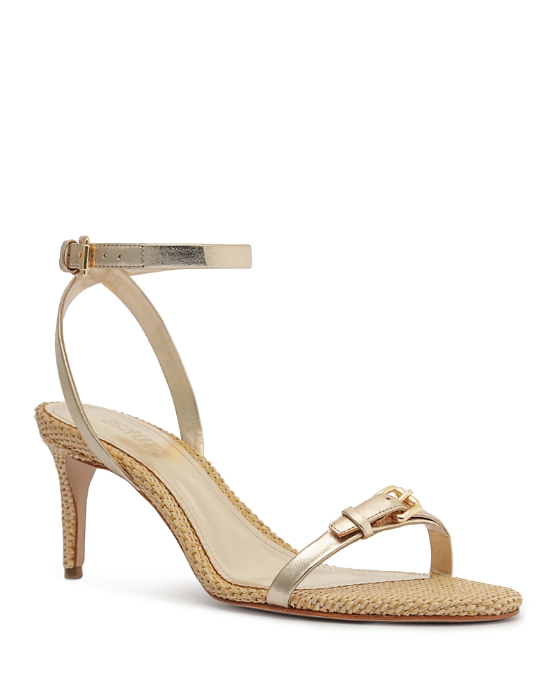SCHUTZ WOMEN'S AURORA MID HEEL SANDALS