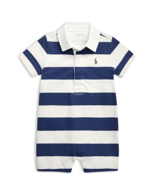Boys' Striped Cotton Rugby Shortall - Baby