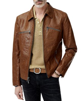 Seamed Leather Jacket